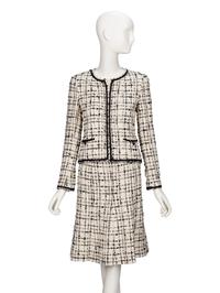 Chanel, Black & White Tweed Skirt Suit