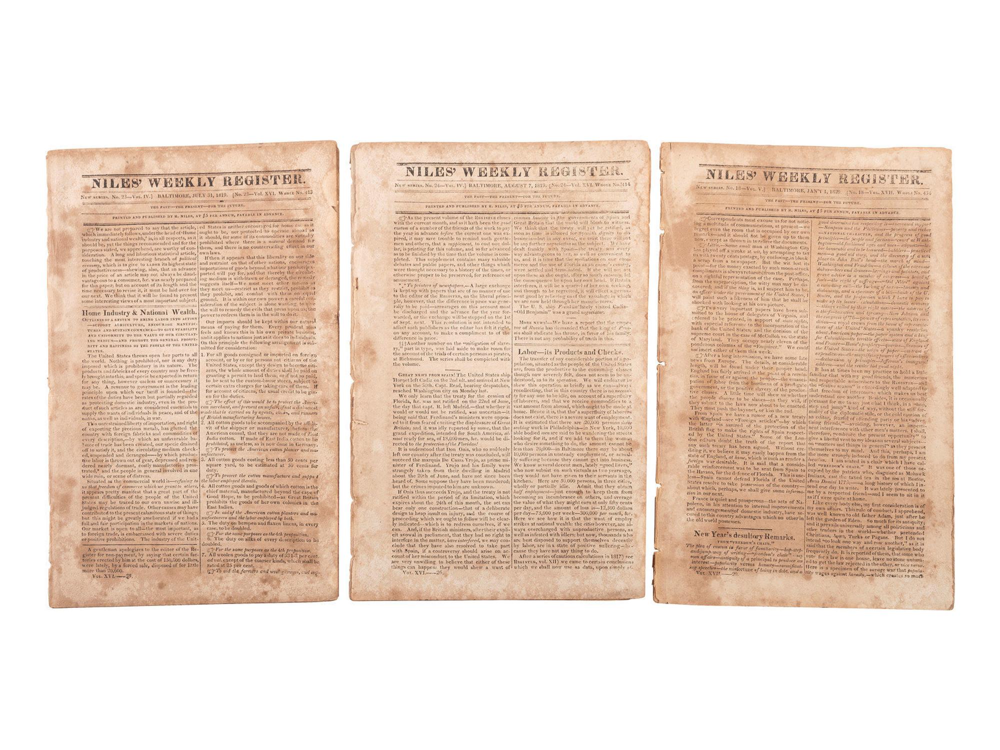 [MILITARIA] 19th c. docs and imprints incl. Civil War content from Estate of Carroll J. Delery III.