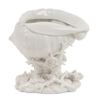 A Ginori Blanc-de-Chine Porcelain Shell Ornament