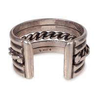 Southwestern-Style Heavy Sterling Silver Cuff Bracelet