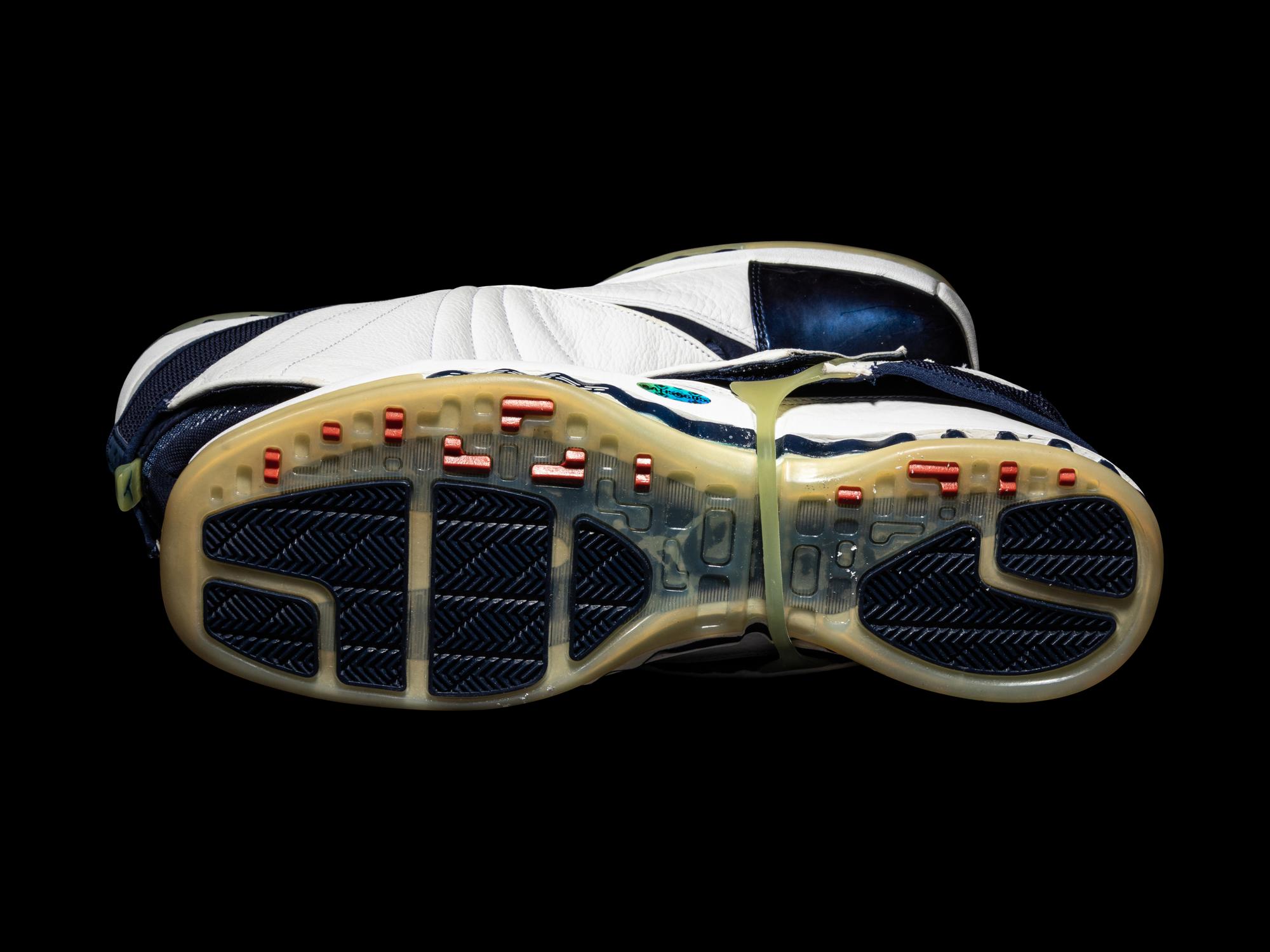 A Michael Jordan Signed Autograph Original 2001 Pair of Nike Air Jordan XVI Shoes (Upper Deck Authenticated)