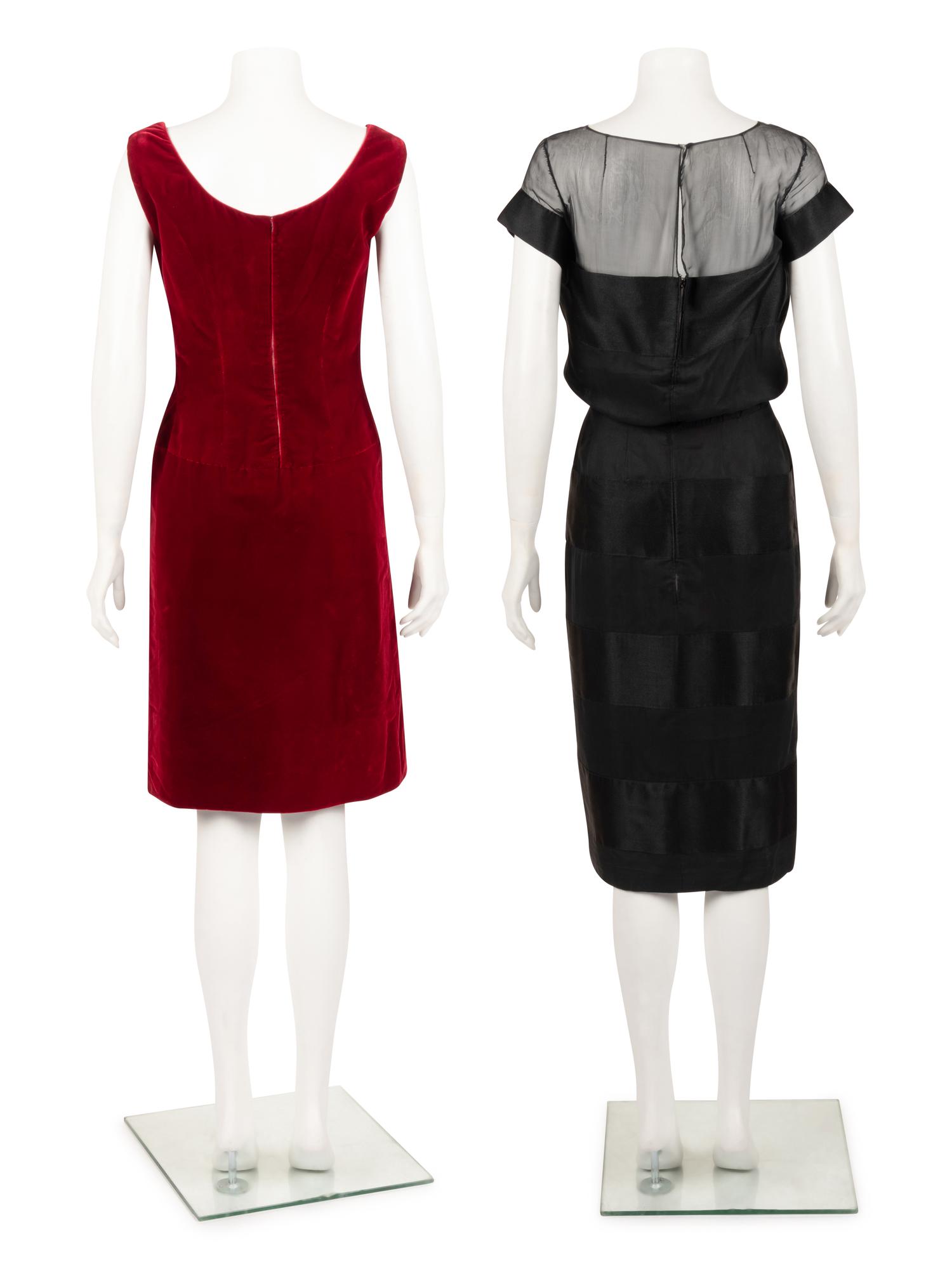 Four Vintage Ensembles: Two Dresses, One Two-Piece Skirt Suit, and One Three-Piece Ensemble, 1940s {SOLD-Post sale offer accepted}