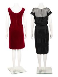 Four Vintage Ensembles: Two Dresses, One Two-Piece Skirt Suit, and One Three-Piece Ensemble, 1940s {SOLD-Post sale offer accepted}