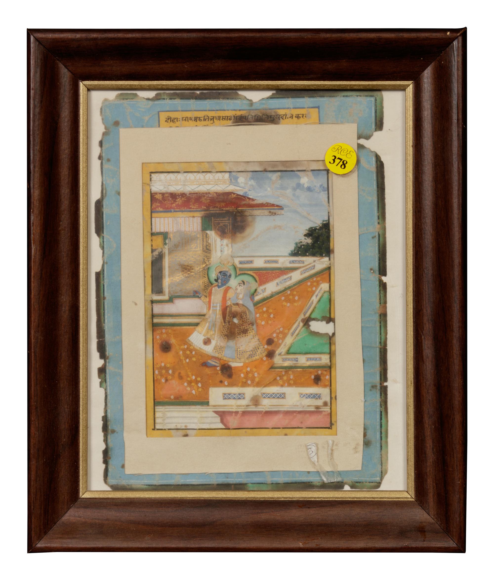 Three Indian Miniature Paintings