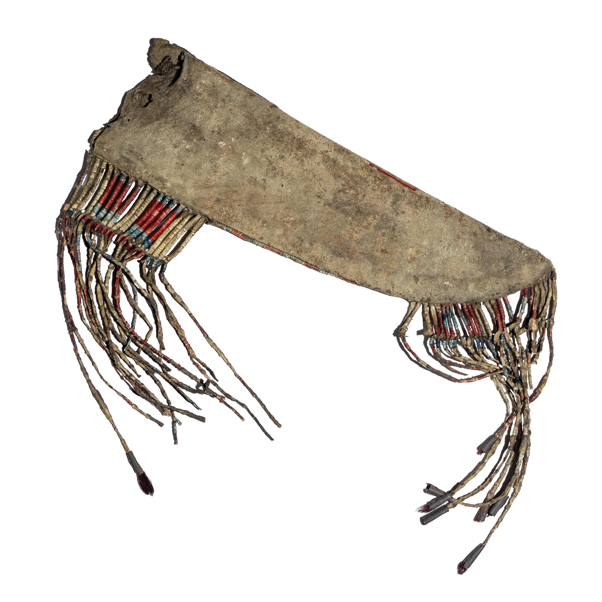 Metis Quilled Buffalo Hide Knife Sheath