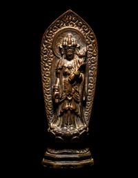A Chinese Gilt Bronze Figure of Avalokitesvara