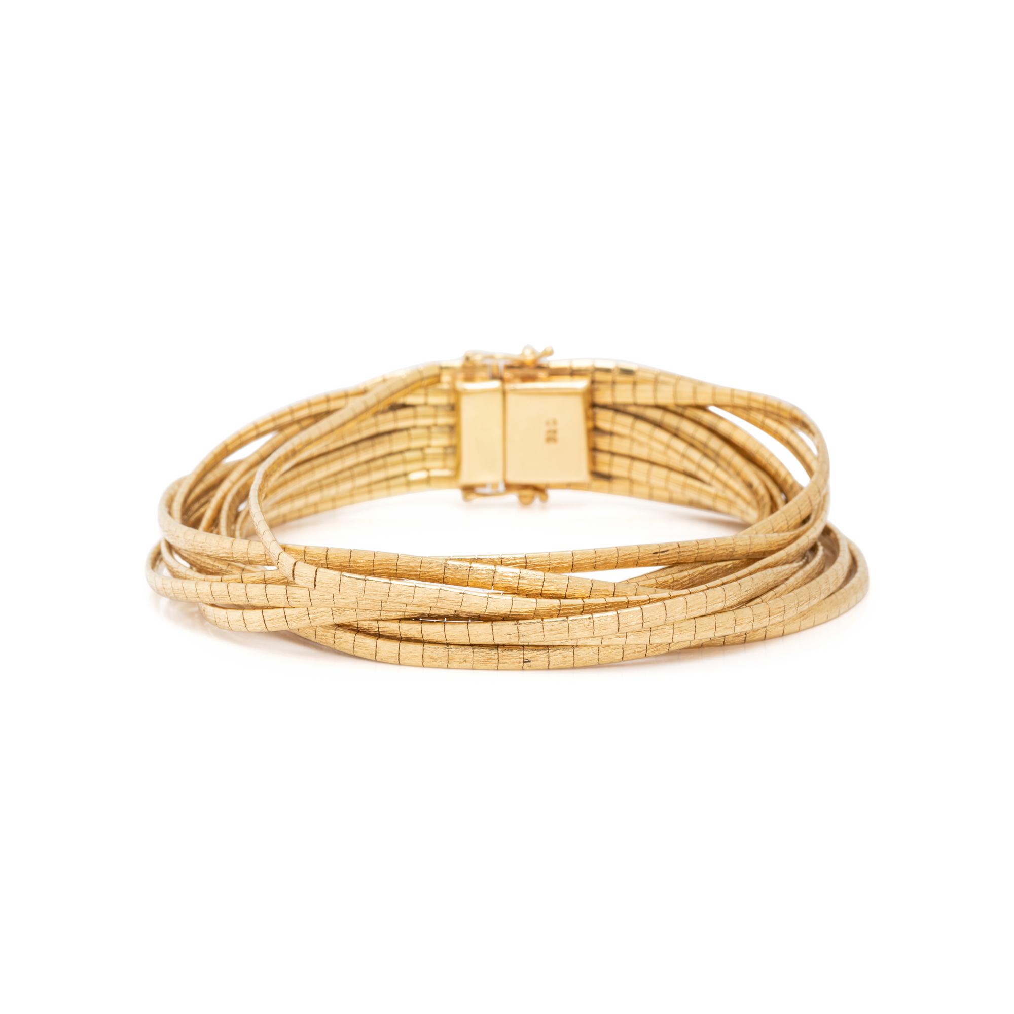 YELLOW GOLD MULTISTRAND BRACELET