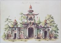 A Pair of English Lithographs Depicting Pegodas 18 1/2 x 28 1/4 inches. — 20TH CENTURY