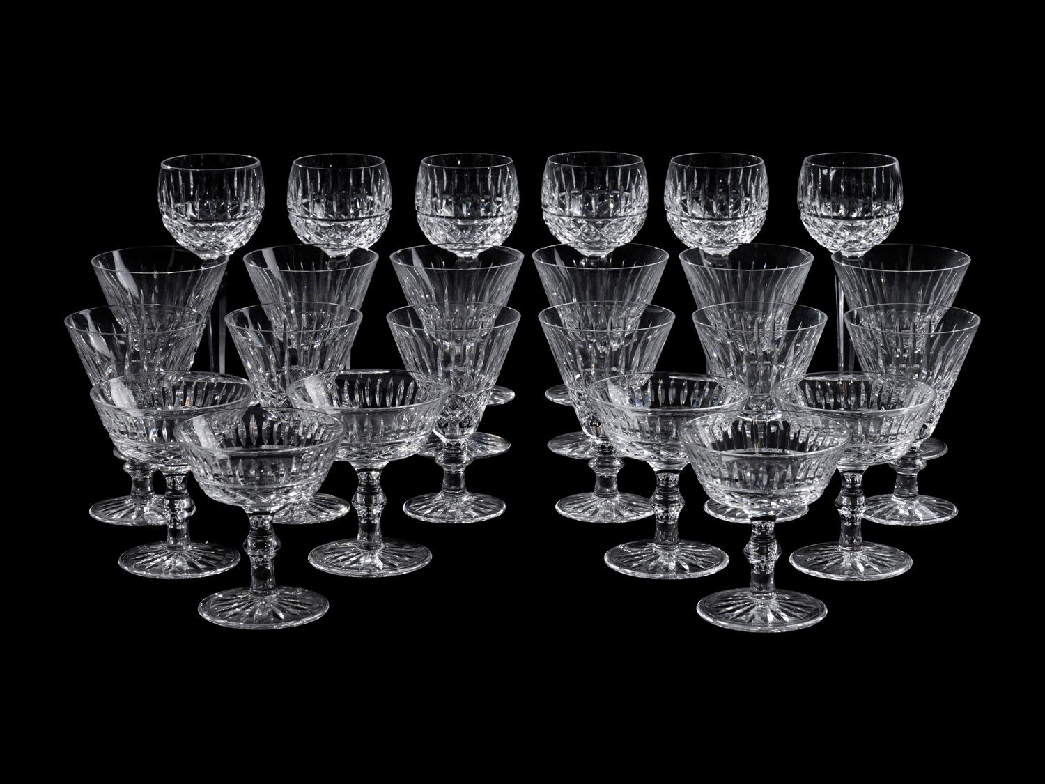 A Waterford Cut Glass Stemware Service