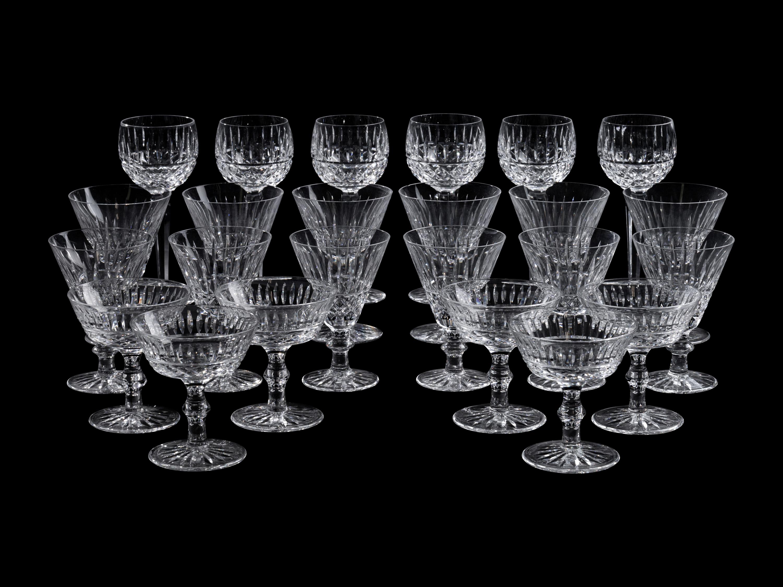 A Waterford Cut Glass Stemware Service