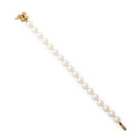 Tiffany & Co., Cultured Pearl and Yellow Gold Bracelet
