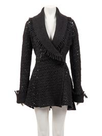 Alaïa Felted Wool Knit Coat, 1990s