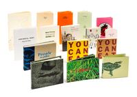(ARTISTS BOOKS, MINIATURE) A group of 17 miniature books.