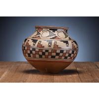 San Ildefonso Polychrome Pottery Olla