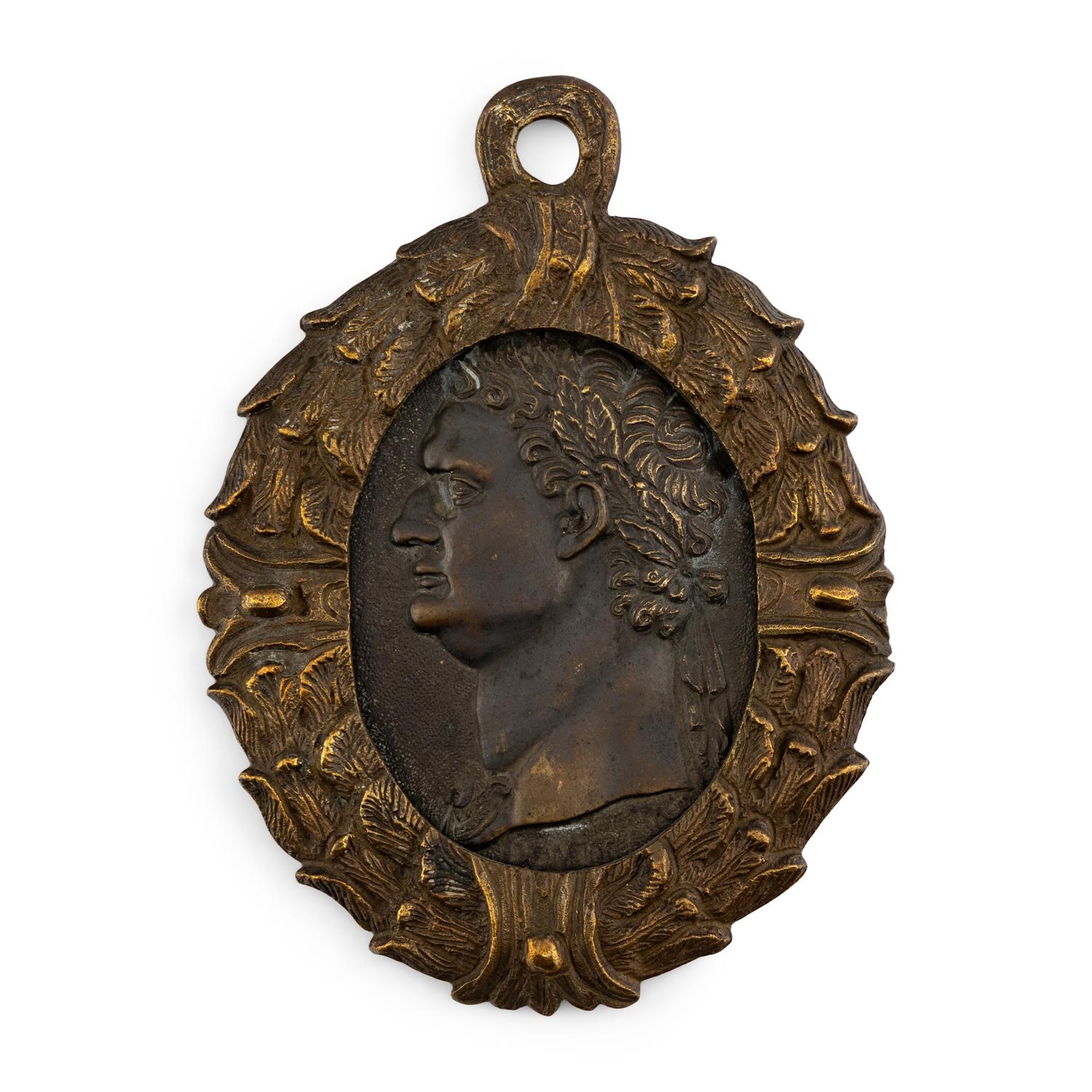 A Set of Three Bronze Medallions of Roman Emperors