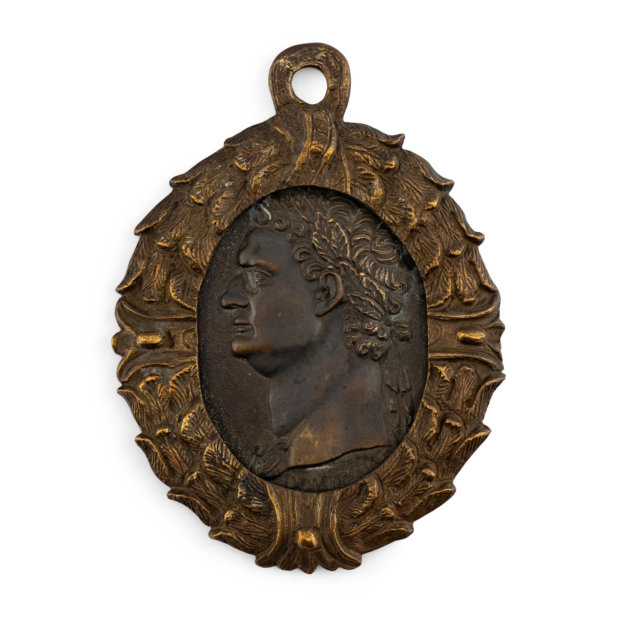 A Set of Three Bronze Medallions of Roman Emperors