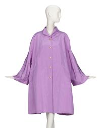 Ralph Rucci, Lilac Silk Faille Coat