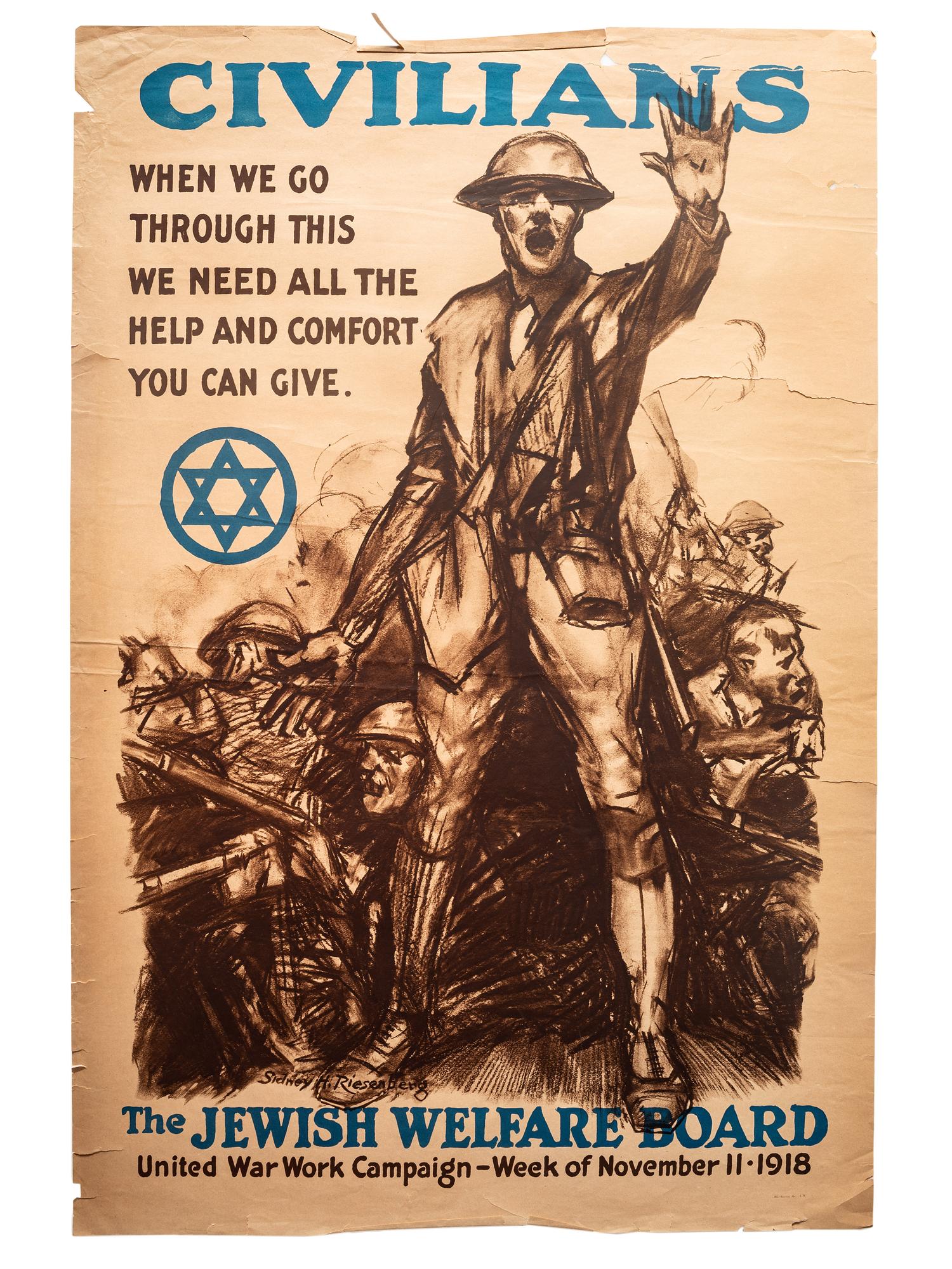 [WORLD WAR I]. A group of 8 posters highlighting the Y.M.C.A., Y.W.C.A., and United War Work Campaign, including: