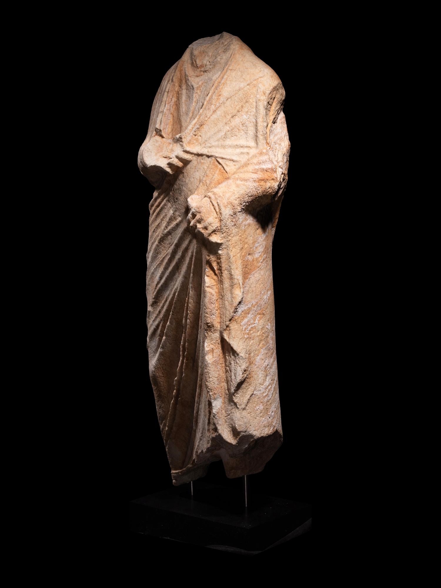 A Roman Marble Togatus