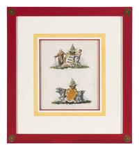 A Set of Ten English Engravings of Coats of Arms