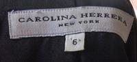 A Carolina Herrera Black Leather Jacket, Size 6.
