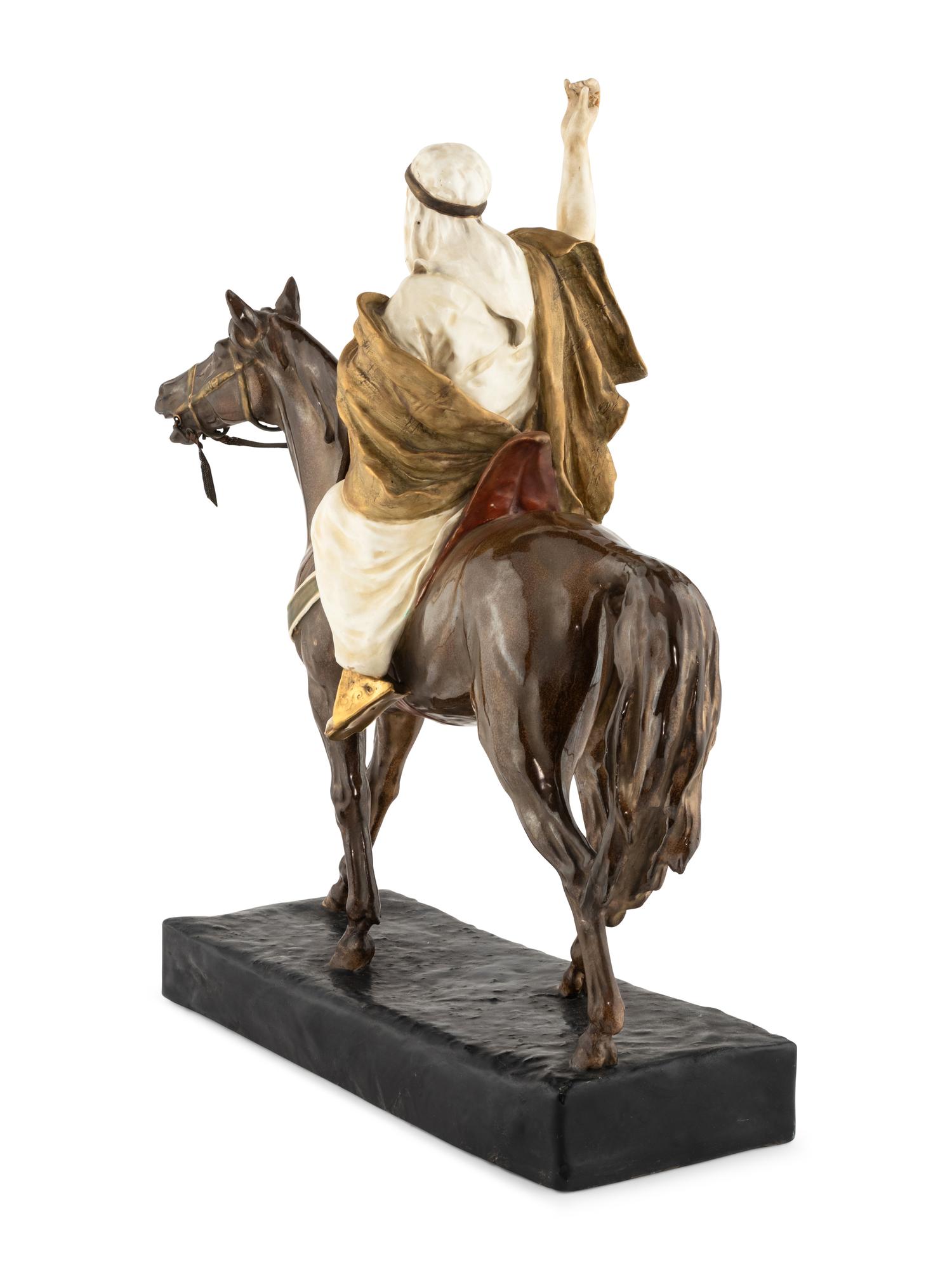 An Austrian Amphora Pottery Figural Group
