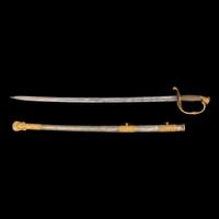 Outstanding Published Clauberg US Model 1850 Officer's Sword of Lt. Thomas McClure, 7th NY Heavy Artillery - KIA at Cold Harbor