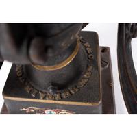 A Landers, Frary & Clark Painted Cast Iron Coffee Mill