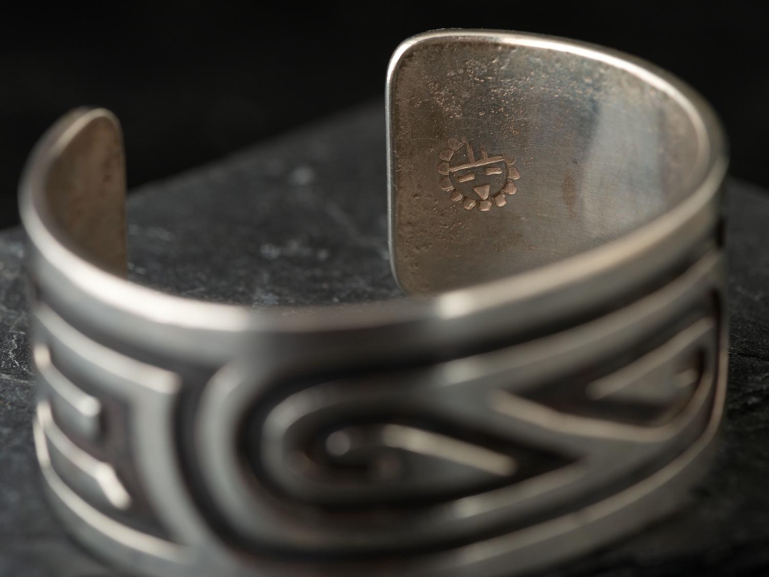 Silver Overlay Cuff Bracelet