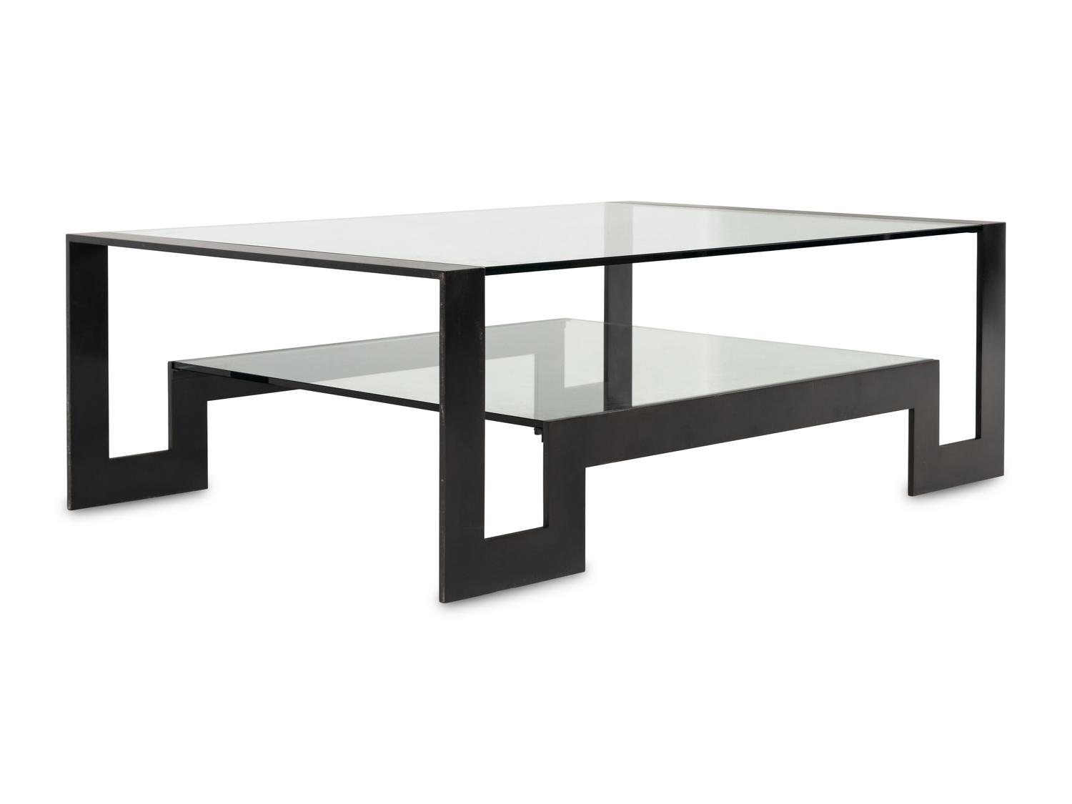A John Boone Steel and Glass Low Table