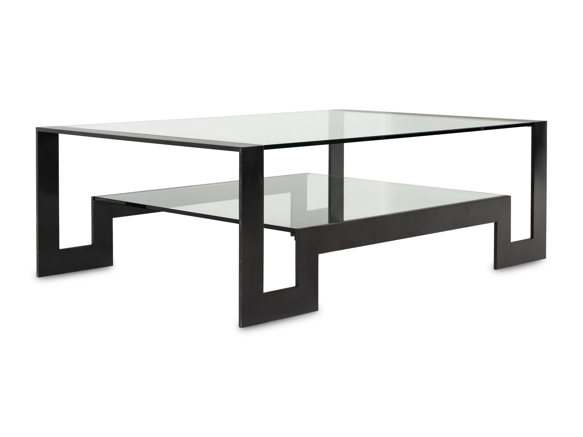 A John Boone Steel and Glass Low Table