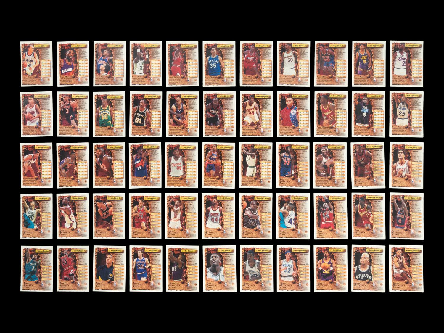 A 1993-94 Topps Finest Basketball Complete Set of 220 Cards