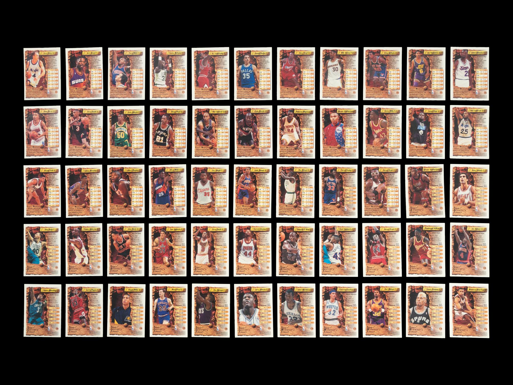 A 1993-94 Topps Finest Basketball Complete Set of 220 Cards