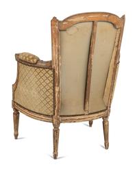 A Louis XVI Painted Beechwood Bergère