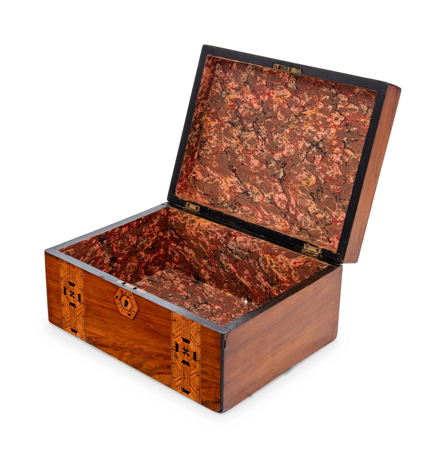 An Anglo-Colonial Parquetry Document Box