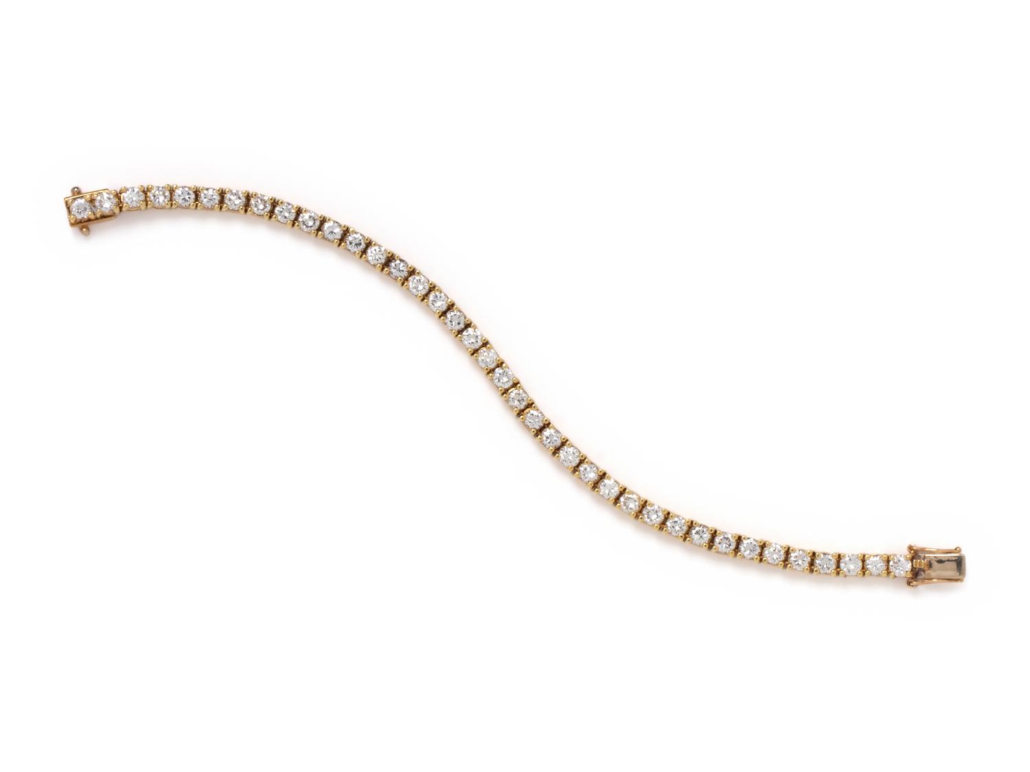 DIAMOND AND YELLOW GOLD BRACELET