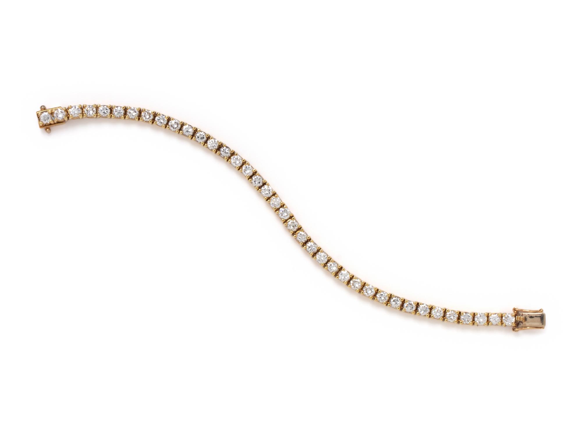 DIAMOND AND YELLOW GOLD BRACELET