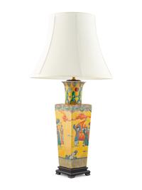 A Chinese Porcelain Vase Mounted as a Lamp