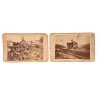 [EARLY PHOTOGRAPHY]. A group of photographs featuring cities, interiors, and landscapes, comprising: