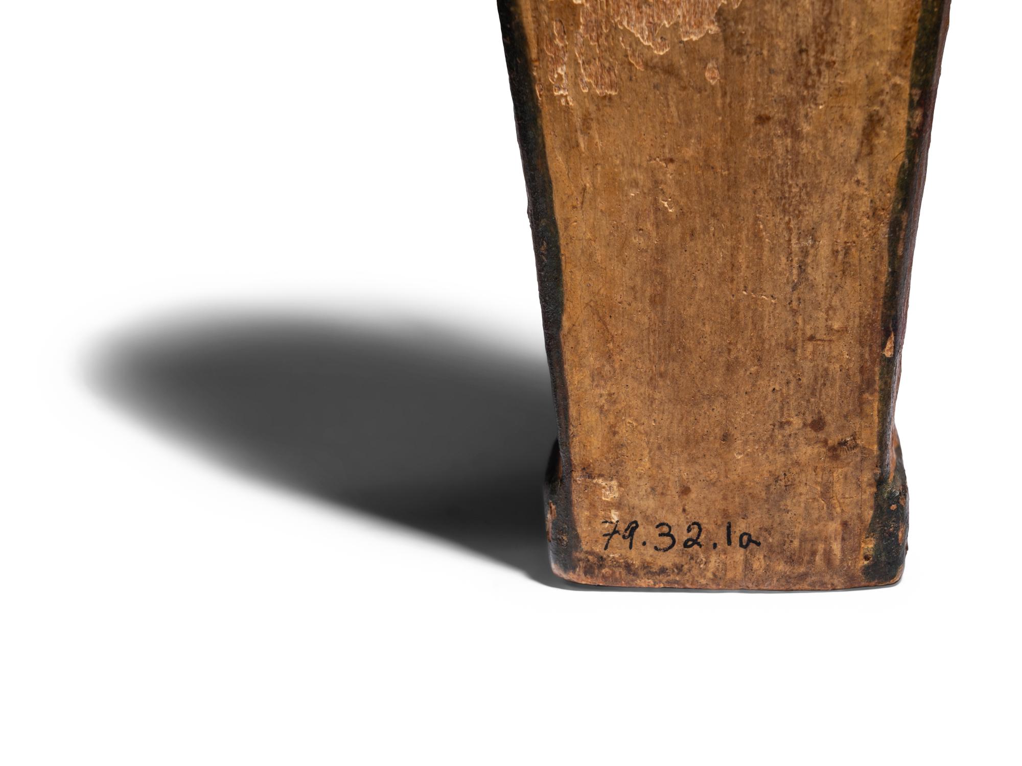 An Egyptian Style Painted Wood Ushabti Coffin