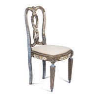 A Venetian Polychrome Decorated Side Chair