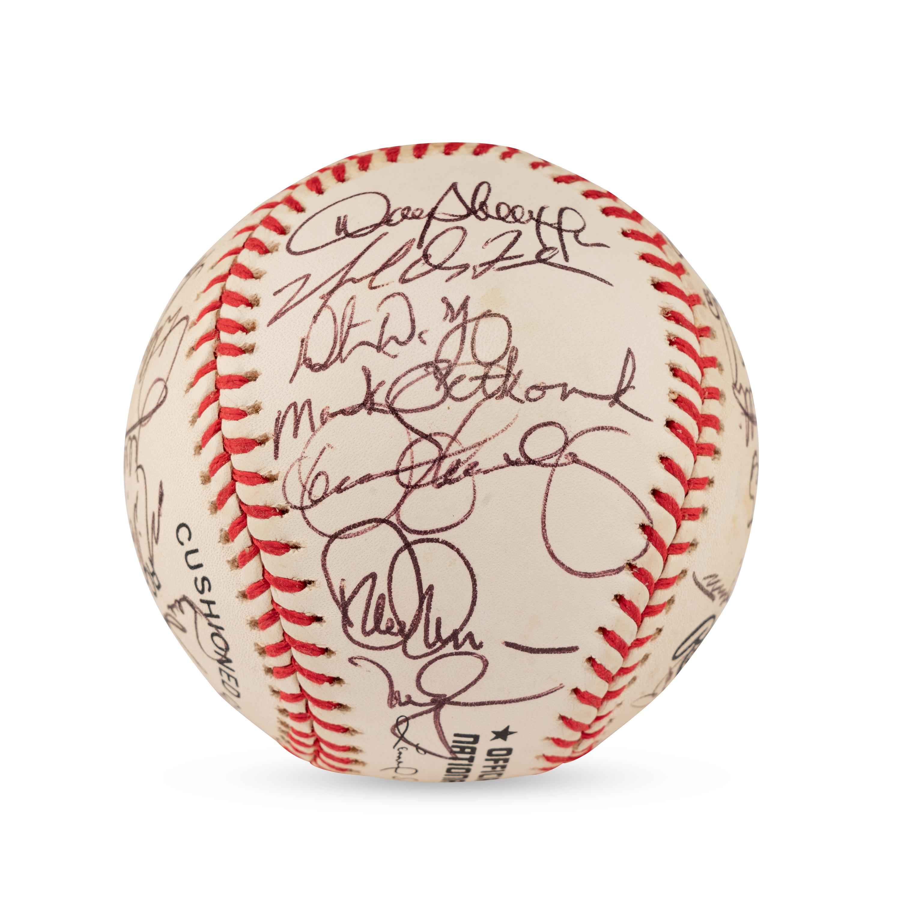 A 1997 St. Louis Cardinals Team Signed Autograph Baseball