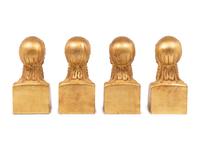 A Set of Four Giltwood Busts of Greek Ladies