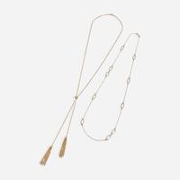 A Set of Two 14K Yellow Gold Necklaces