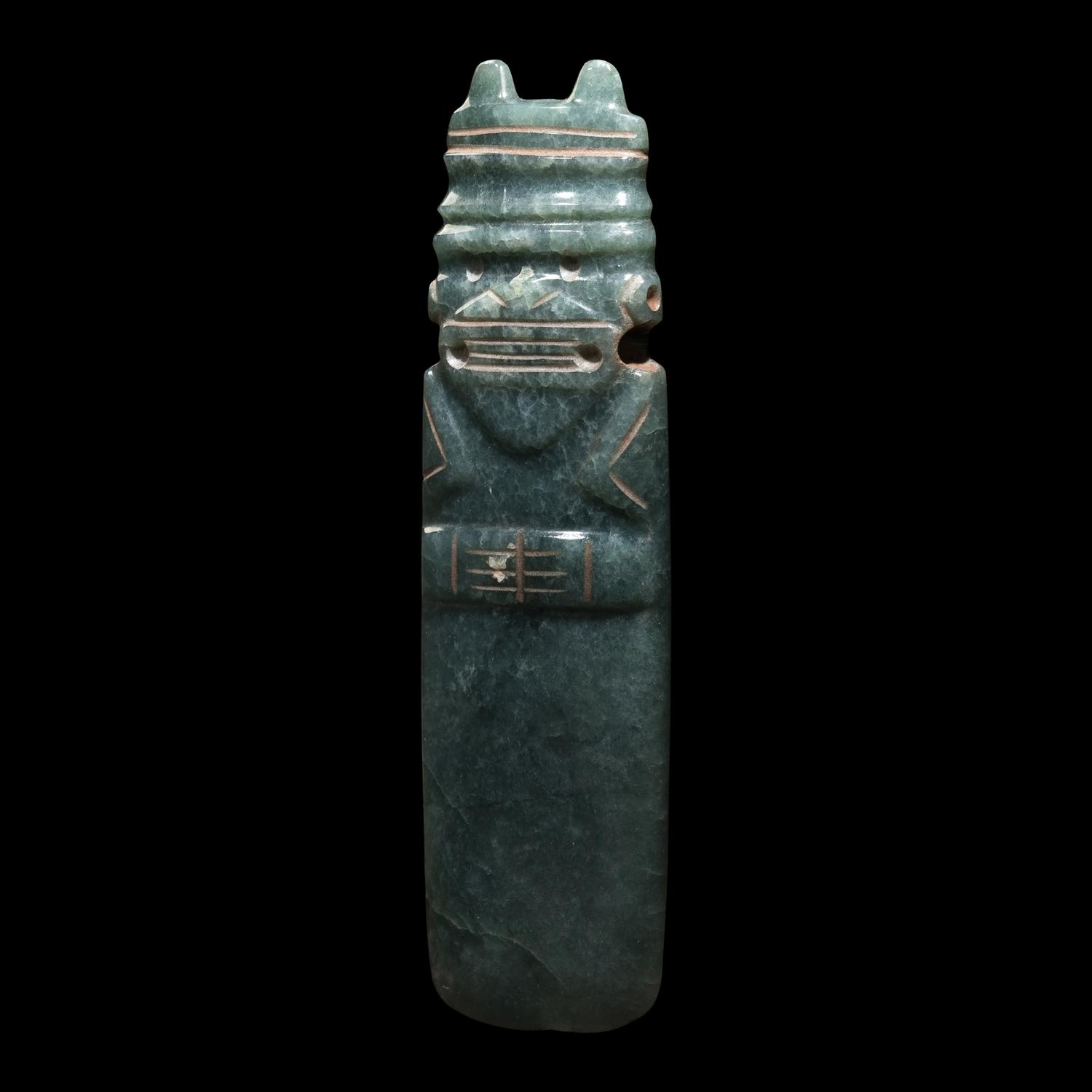 A Costa Rican Jade Axe Pendant