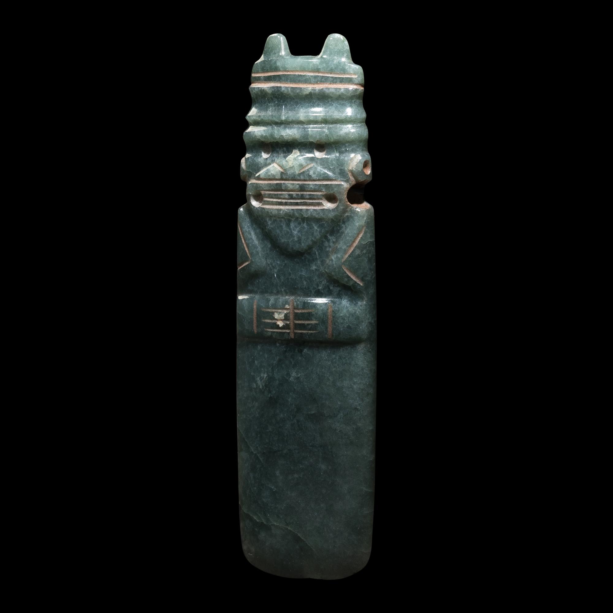 A Costa Rican Jade Axe Pendant