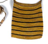 Two Asmat Woven Fiber Bags and a Wealth Belt