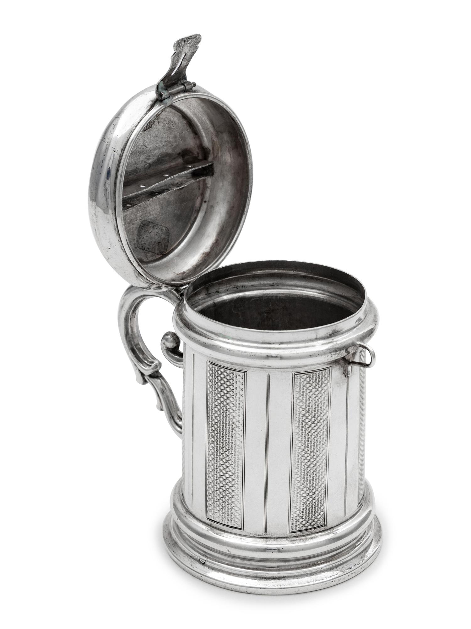A Russian Silver Tzedakah Box