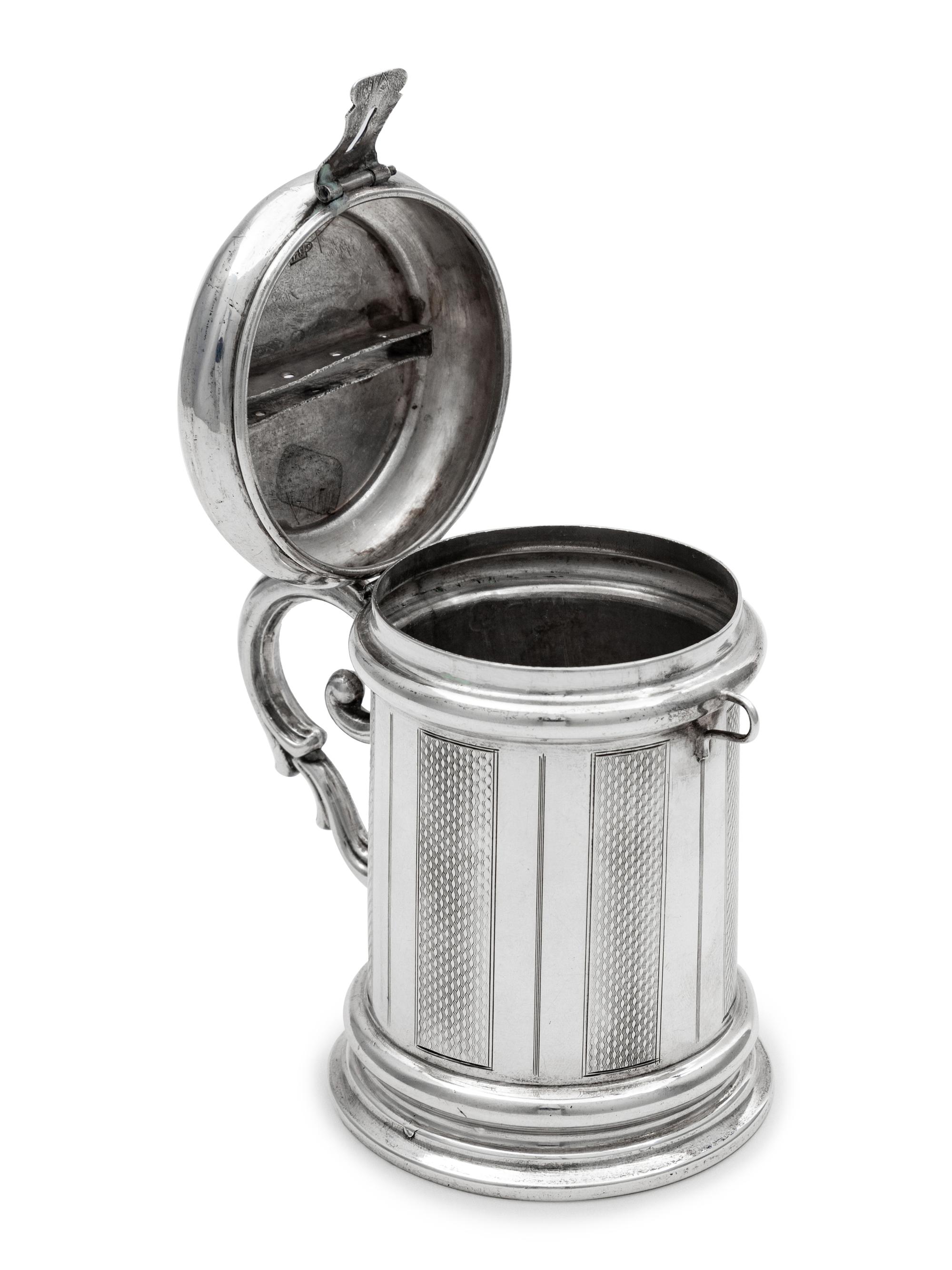 A Russian Silver Tzedakah Box