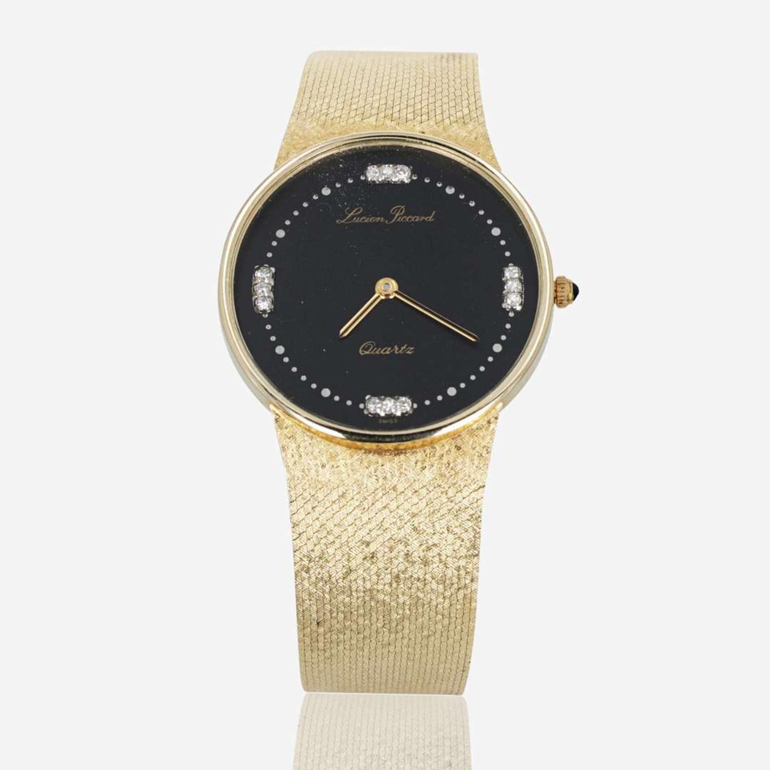 14K Yellow Gold Lucien Piccard Watch Swiss